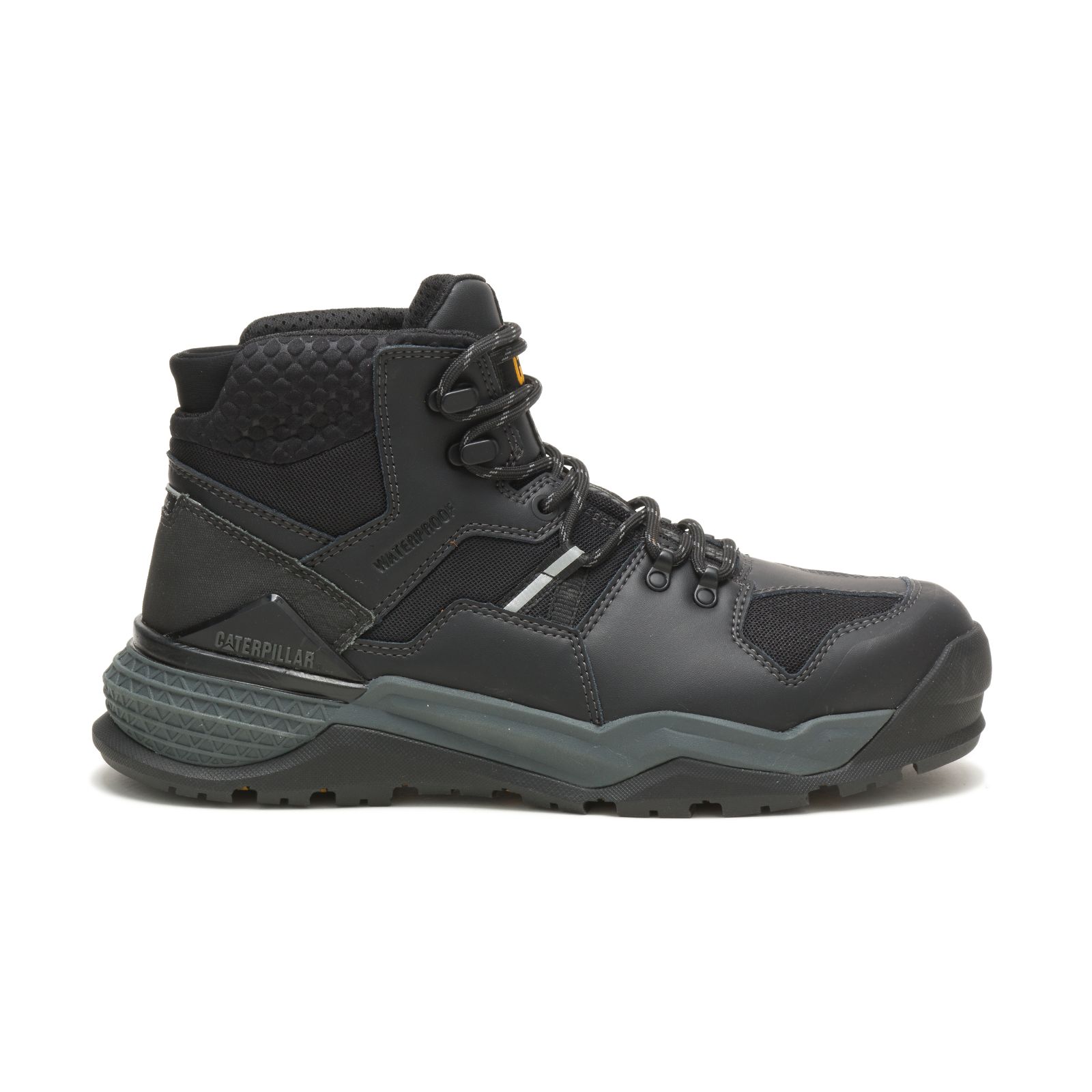 Caterpillar Boots South Africa - Cat Men's Provoke Mid Waterproof Alloy Toe Work Boots Black NI9125384